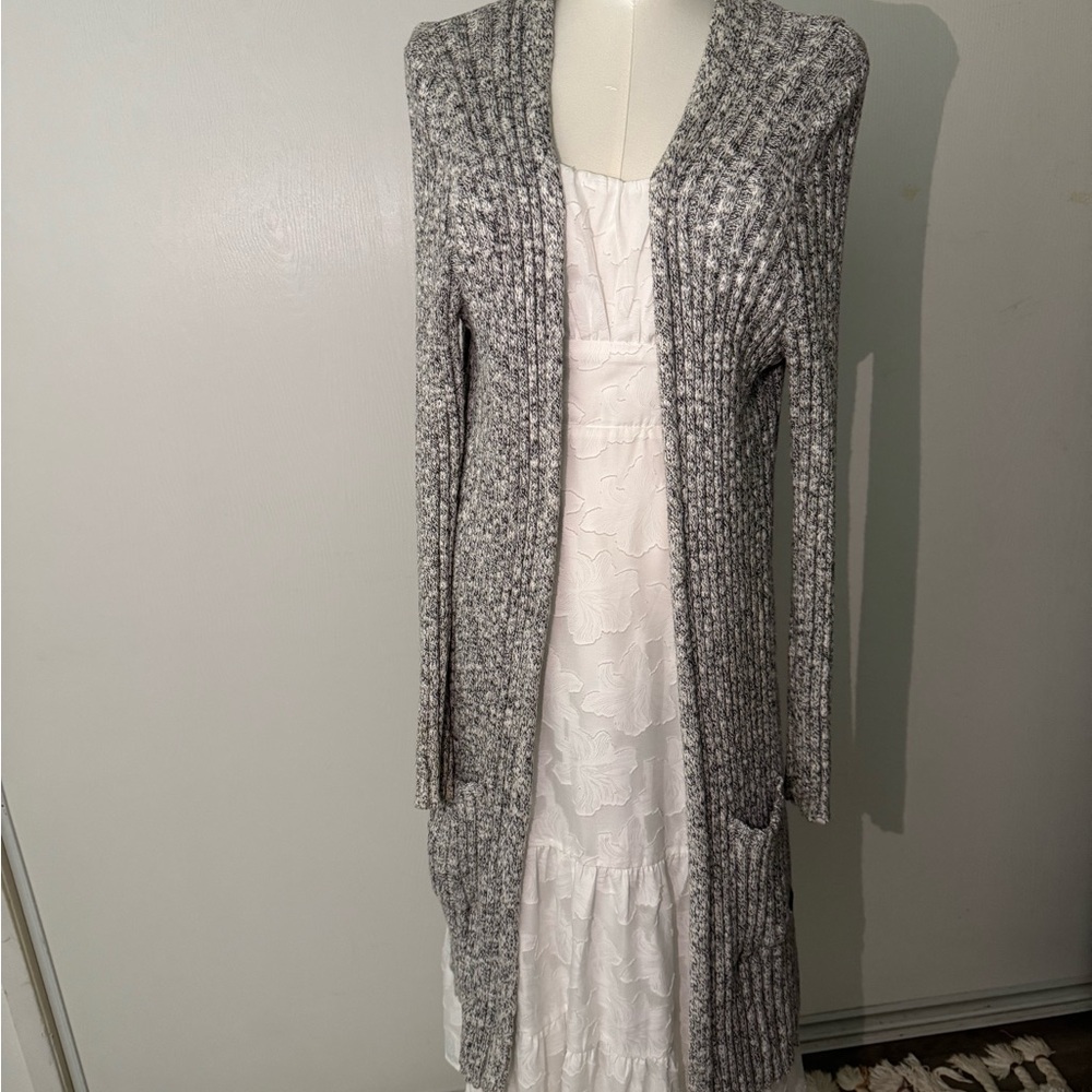 Gray Women's Sweater Cardigan